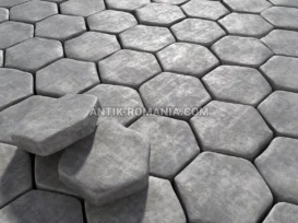 Pavele rotunjite bazalt fotografie 2