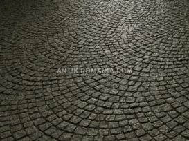Pavaj piatră cubică tocată granit Verde Oliva fotografie 2