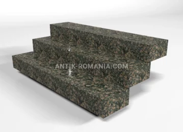 Trepte de granit Leopard Grey fotografie 1