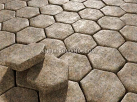 Pavele rotunjite granit Rosa Raveno fotografie 2