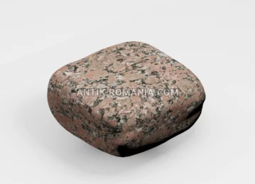 Pavele rotunjite granit Rosso Santiago fotografie 1